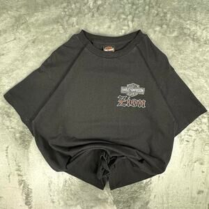 Harley Davidson Zion Washington, Utah Skeleton Motorcycle Graphic T-shirt Size M